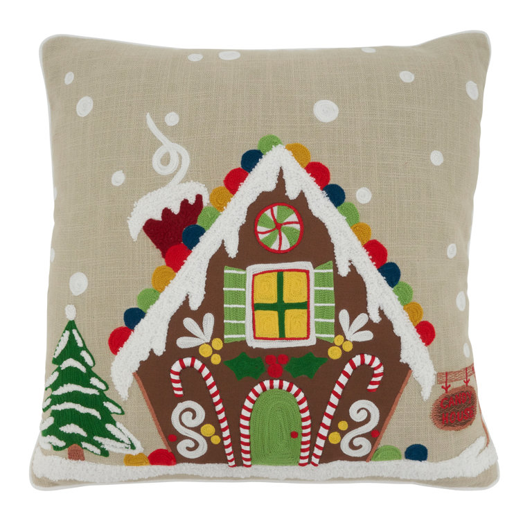 gingerbread house pillow